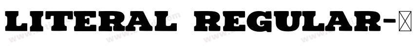Literal Regular字体转换